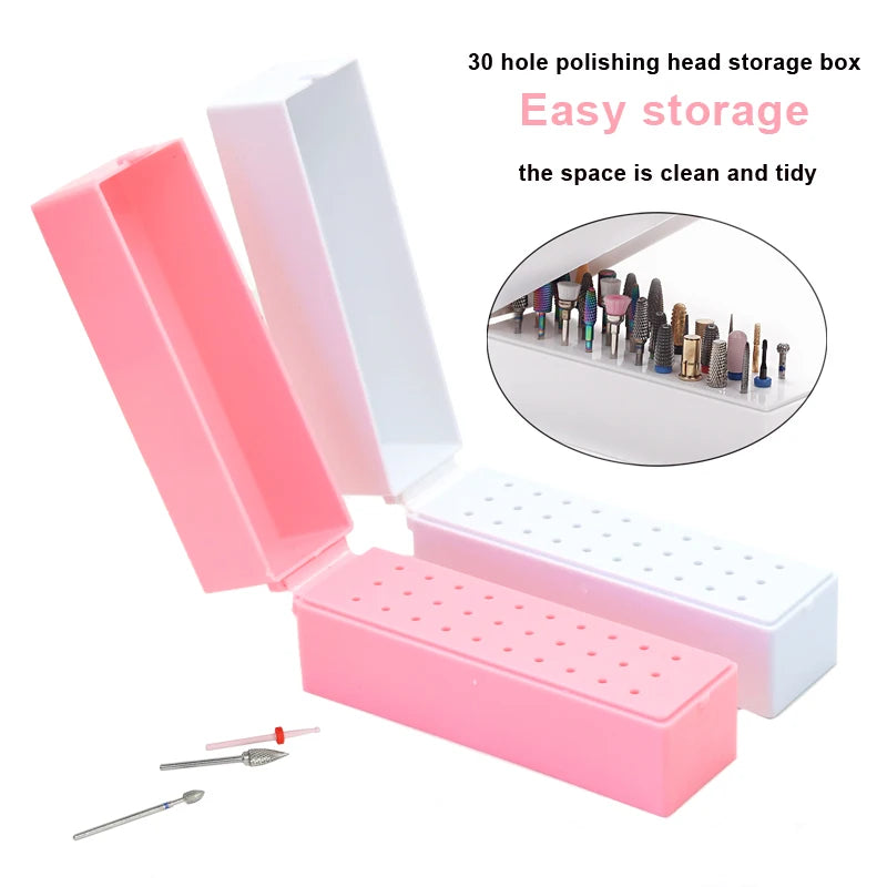 30 Holes Nail Drill Bit Holder