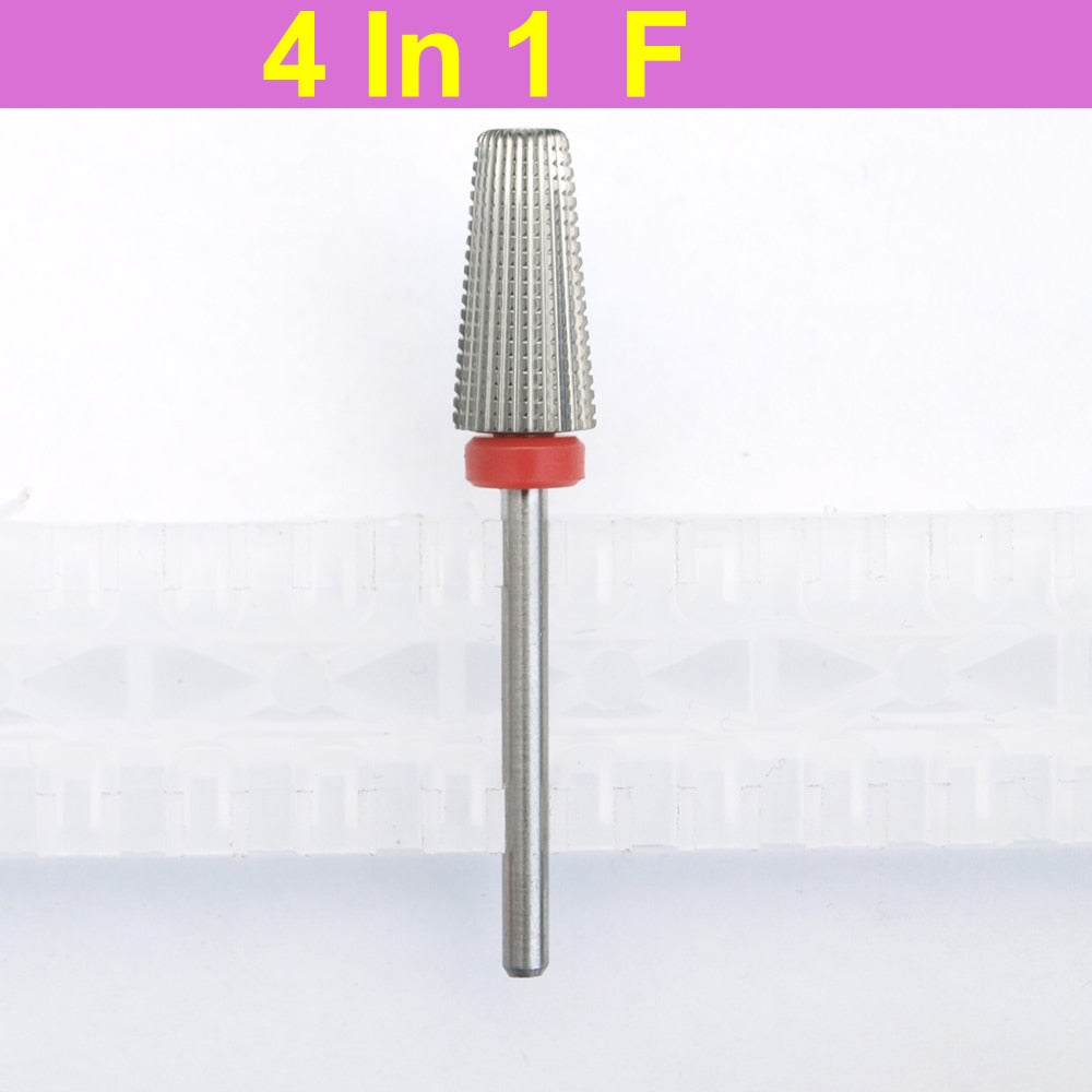 Carbide 5 in 1 Nail Drill Bit for 3/32" Shank - Drill Machine