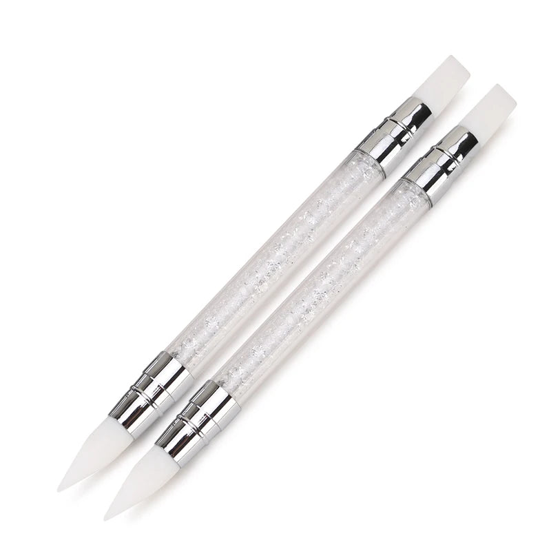 1 Pc Dual-ended Nail Art Silicone Wax Pen