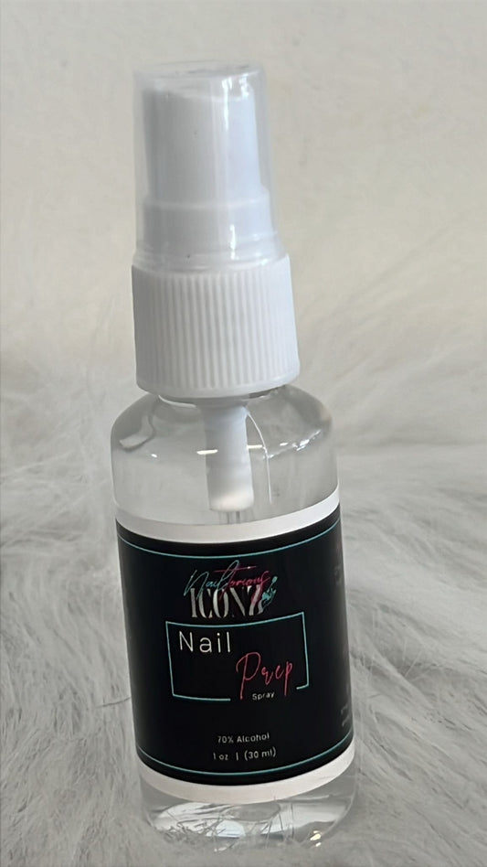 Nailtorious Iconz Nail Prep Spray – 70% Alcohol (1 oz / 30ml)