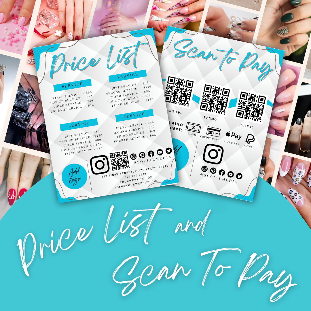 Price List and Scan to Pay