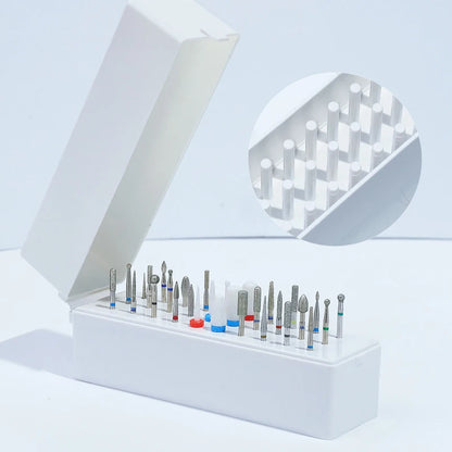 30 Holes Nail Drill Bit  Holder