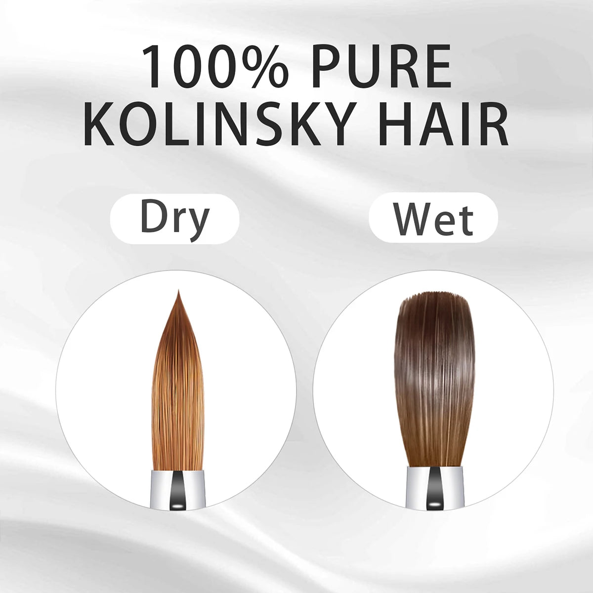 100% Kolinsky Acrylic Nail Brush