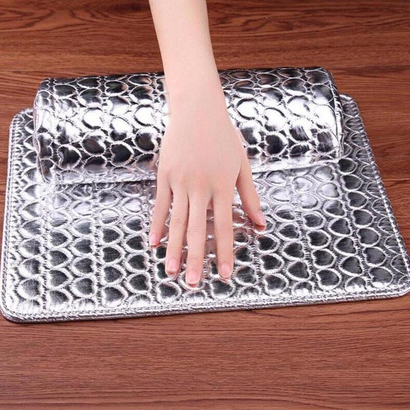 Hand Arm Rest With Nail Mat Pad