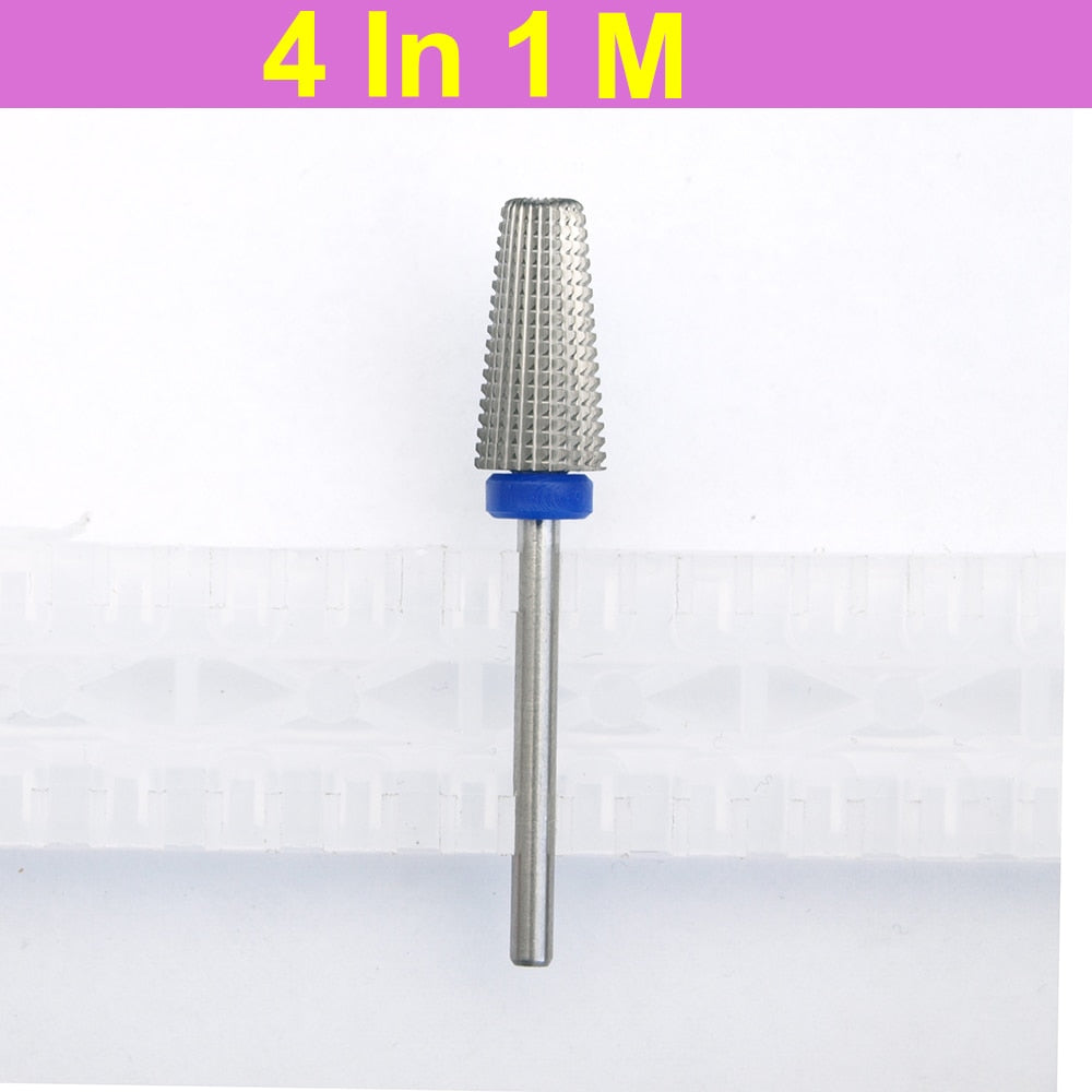 Carbide 5 in 1 Nail Drill Bit for 3/32" Shank - Drill Machine