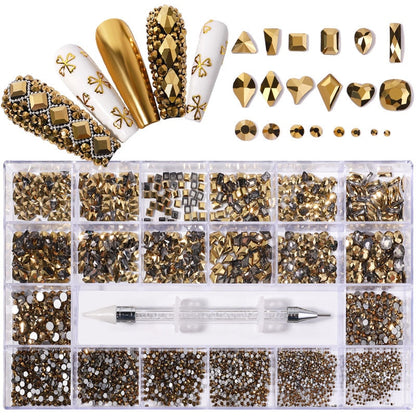 2500pcs Luxury Nail Rhinestones