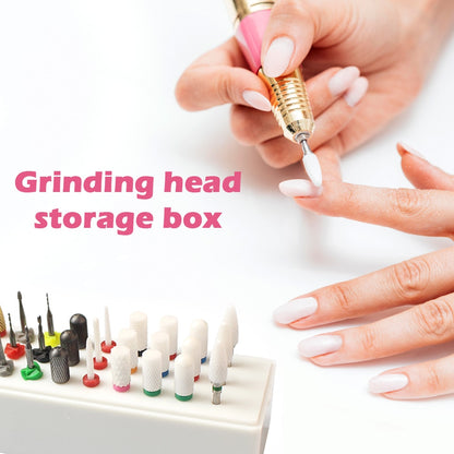 30 Holes Nail Art Drill Bit Holder